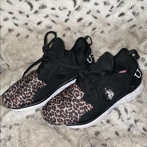 Cute leopard print sneakers